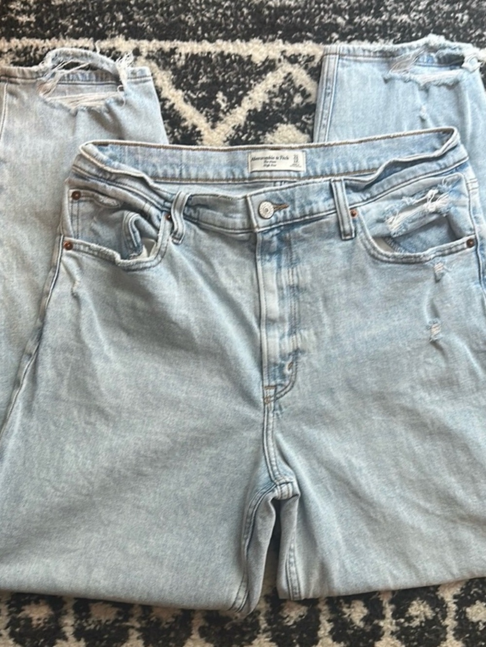 Abercrombie and Fitch, the Mom high-rise jeans